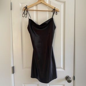Silky black brandy Melville dress